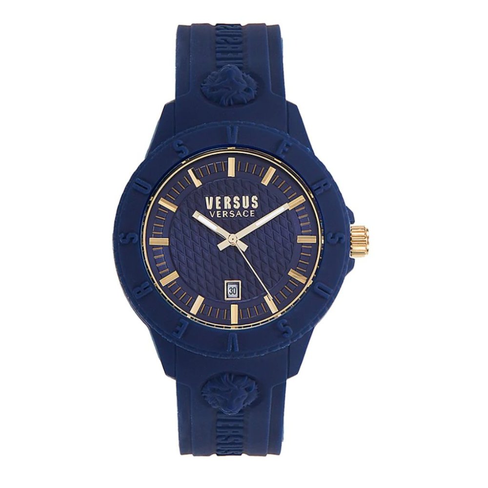 Versace Blue Versus 43mm Quartz Steel Watch! NIB!!